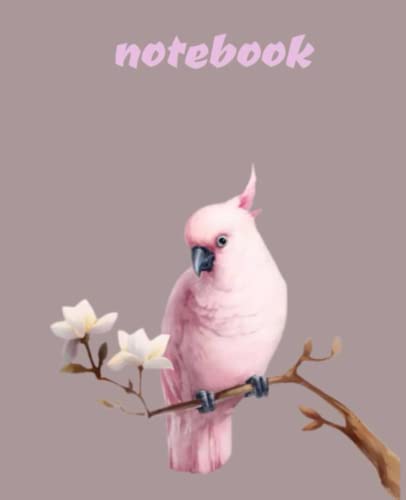 Pink bird notebook: composition notebook