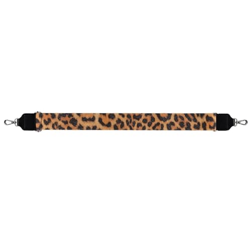 Image of TODIYADDU Cheetah Leopard Print Bag Straps Replacement Crossbody Silver Metals Strap for Bag Womens Crossbody Adjustable Straps Guitar Strap Purse Bag Fit for Photography Enthusiast Handbag Wallet