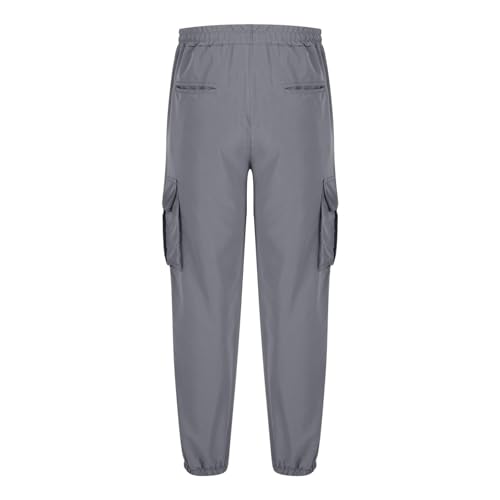 Men Cargo Pants Baggy Drawstring Pants with Pockets Home Workout Lounge Pants Lightweight Comfy Casual Pants3