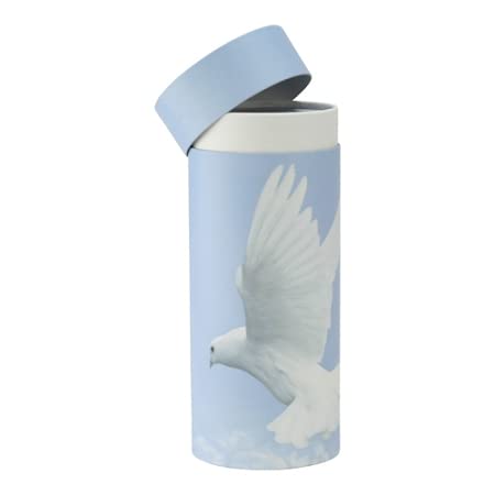 Ascending Dove Scattering Tube, Biodegradable Cremation Urn For Ashes, Adult Sized Cremation Urn, 12.5 Inches High #TOP1