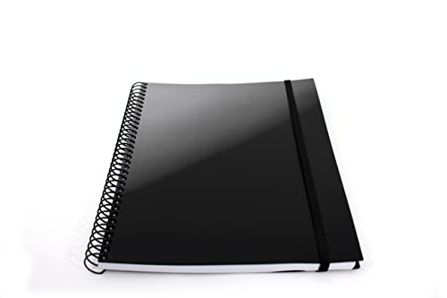 Confetti - Caderno Universitário Splash 1x1 80 Folhas Pautado Capa Preto