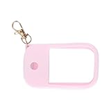 Ausi Handdesinfektionsspray-Etui, verdicktes Silikonetui mit Schlüsselanhänger, 30 ml, für unterwegs (Pink)