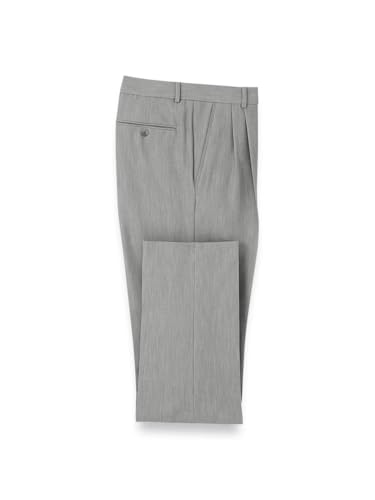 Image of Paul Fredrick Men's Comfort Stretch Travel Pleated Pants