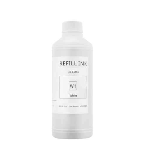 Cartouche d'encre Blanche DTG haute opacité pour têtes DX7 et I3200 sur textile