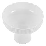 MAGICLULU 2 Stück Nordischer Keramik Eisbecher Weiß Dessertschale Fuß mit Glatter Oberfläche...