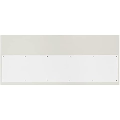 GALOFAY Door Kick Plate 34 inches Acrylic Decorative Plates Protector for 36 inches Front Doors, 1/8 inch Thickness 8"x 34" White Cover