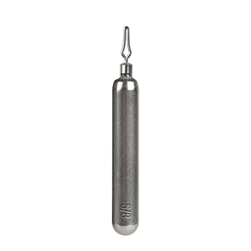 Muunn 10 Pack Tungsten Skinny Drop Shot Weights,Tungsten Drop Shot Fishing Sinkers Kit For Drop Shot Rig,Skinny Shape Sinker(Plain,3/16Oz) #TOP2
