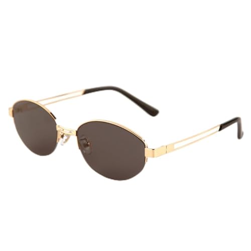Lunettes de soleil ovales rétro pour femmes de forme vintage chic