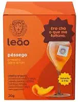 Leão Chá Gelado Sabor Pêssego, Sachê para Preparo de Drinks, 20g