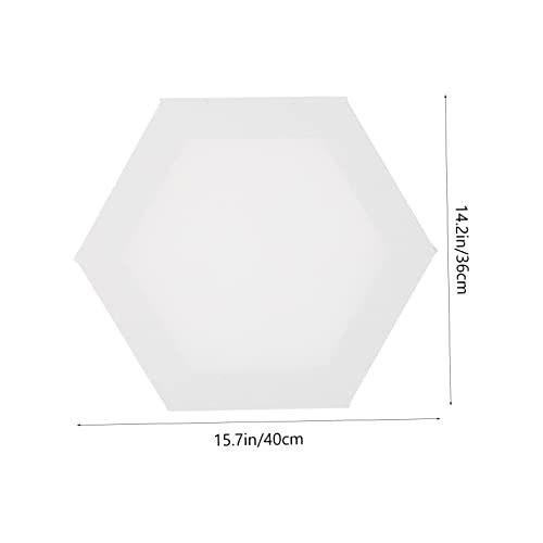 Lienzos hexagonales de algodón Artibetter pack de 3 paneles blancos para pintura 3