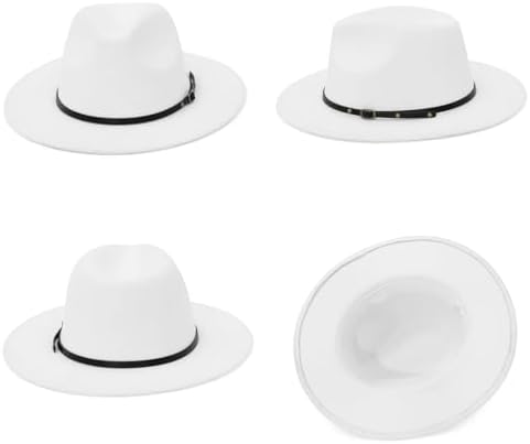 Fedora vs Trilby: confronto cappelli Panama e feltro 4 EOZY Fedora classico in feltro tesa larga