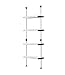 PRINCE HANGER, Multipurpose Shelf, Holds 20kg per Shelf, Heavy Duty 32mm Vertical Pole, Clothes Organizer, Wire Shelves, Ivory, PHUS-0041