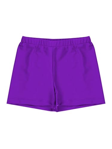 Hedmy Kids Girls Elastic Waistband Swimsuit Boy Shorts Boy-Cut Design Swimwear3