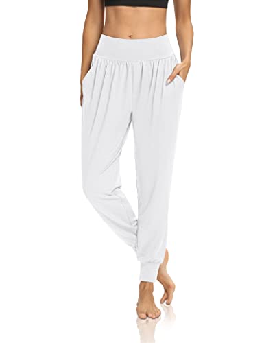 Image of DIBAOLONG Womens Yoga Joggers Pants Loose Workout Sweatpants Comfy Lounge Pants with Pockets