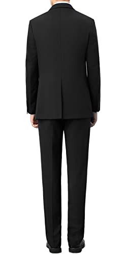 GATMSTZ Men Notch Lapel 2 Pieces Suit Regular Fit Business Prom Wedding Tuxedos2