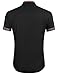 COOFANDY Men's Button Up Shirts Short Sleeve Business Casual Dress Shirts for Men Black