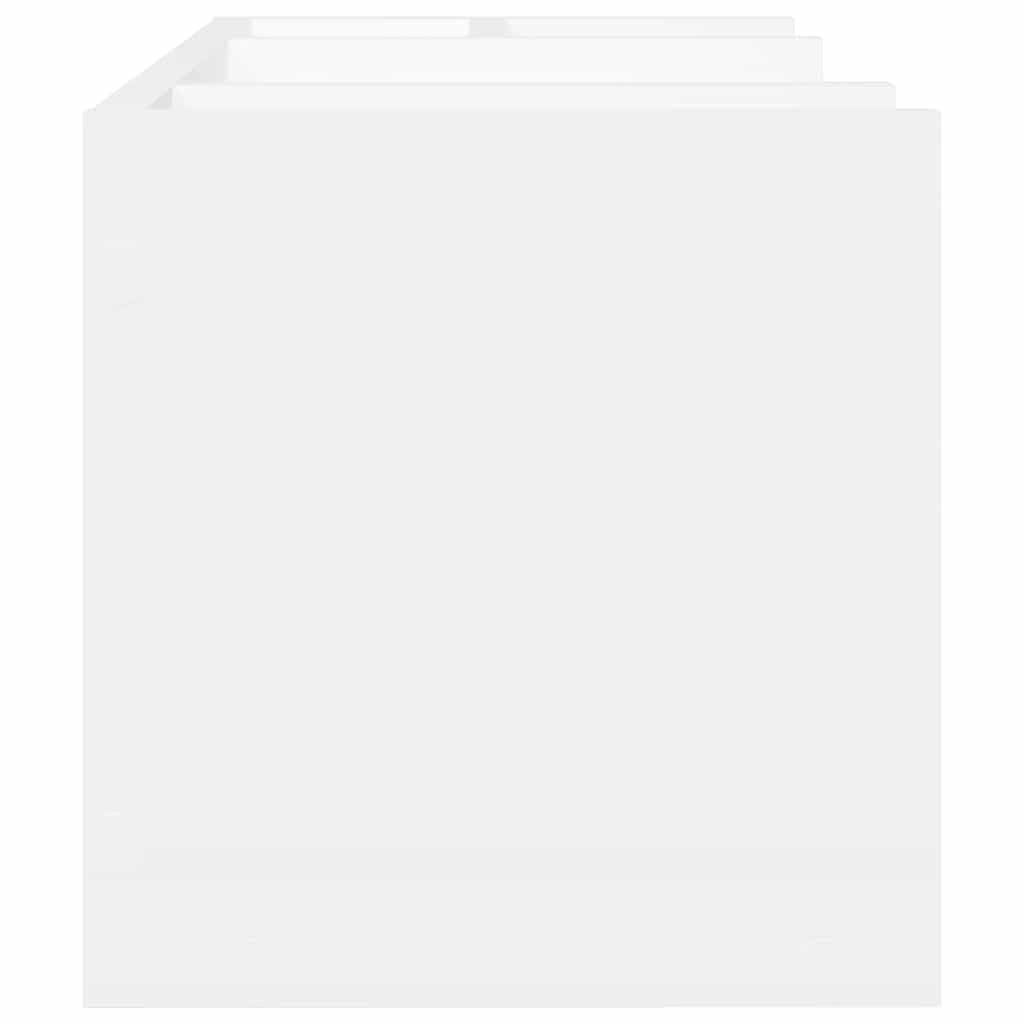 Organizer da scrivania bianco in legno 44,5 x 24 x 25 cm con 6 scomparti per documenti, registro, portapenne e portadocumenti in ufficio