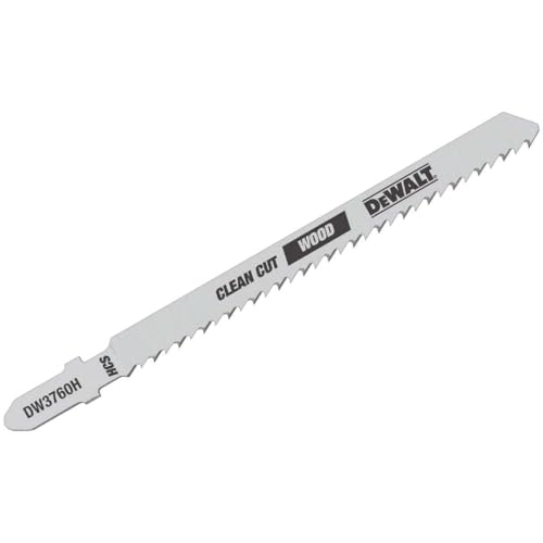 DEWALT DW3760H 4-Inch 10TPI Fine Finish Wood Cut HSC T-Shank Jig Saw Blade (5-Pack)