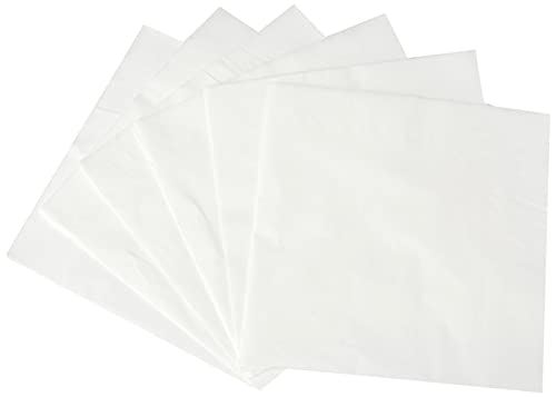Fsmisc Lot de 100 Serviettes en Papier Double épaisseur Blanches 40 x 40 cm