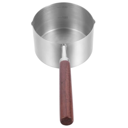 KICHOUSE Poêle à Frire Multi-usages 250 Ml Inox 304 Antiadhésive Résistante la Chaleur Cuisine Familiale et Barbecue Portable