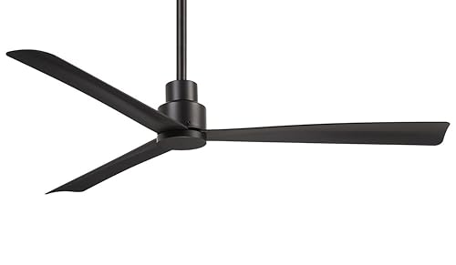 Image of Minka-Aire F787-CL Simple 52 Inch Outdoor 3 Blade Ceiling Fan with DC Motor in Coal Finish