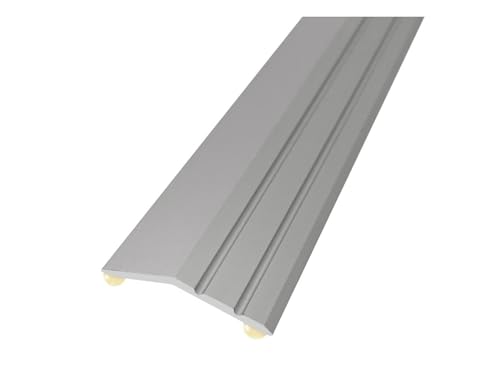 InterProfiles Aluminium Ramp Edge 40mm - Silver - Self-Adhesive 0.9m Length IP11/S TMW Profiles (Silver)