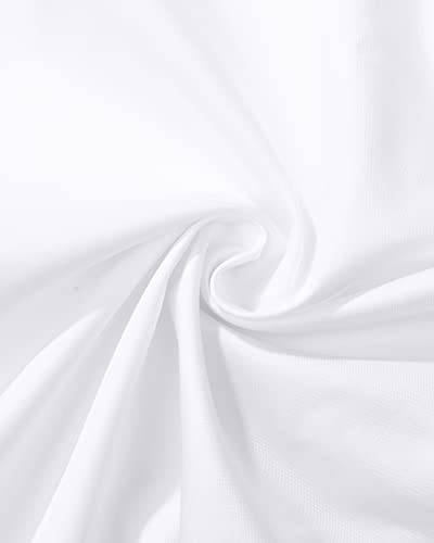 J.ver Mens Dress Shirts Regular Fit Long Sleeve Shirt Men Button Down Shirt White 5Xl #TOP3