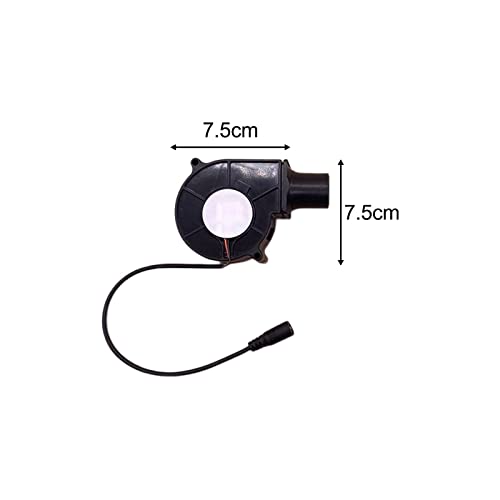 Image of Barbecue Air Blower Mini Camping Fire Stove Metal Fan for Grills Stove Tools Style A|12V DC Brushless Blower Fan for BBQ and Wood Stove, High Speed Air Blower with Adjustable Speed Controller