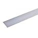 Produktbild acerto 36737 Übergangsprofil aus Aluminium selbstklebend * 4x50 mm * Robust * Kratzfest | Übergangsleiste für Teppich Laminat & Parkett | Alu Übergangsschiene Bodenprofil zum Kleben (100 cm, silber)