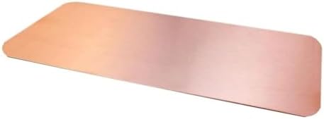 ALEAF Pure 99.9% Copper Plate for Making 15 Liter Structured Water (3.5 X 12 inches - 0.5mm) Copper sheet with round corners
