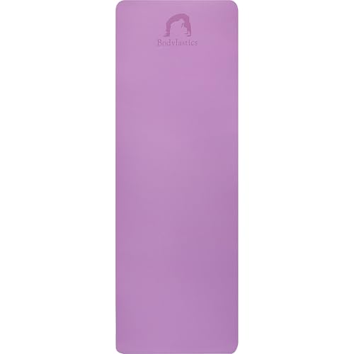 Image of Bodylastics Yoga Mat for Men and Women with Carry Bag TPE 6ft x 2ft x 6mm Large Size Anti Slip & Anti Tear Workout Mat
