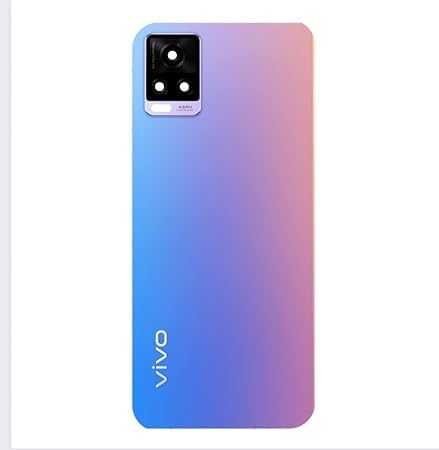 Starware Panel Back Glass Panel Back with (Camera Lens Frame Fitting) HOUSING Body Panel Compatible for VIVO V20 (4G) = Sunshine Blue-image-23