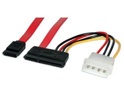 Cable de datos Serial ATA 18 pulgadas con adaptador LP4