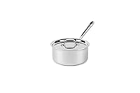 All-Clad 4203 Stainless Steel Tri-Ply Bonded Dishwasher Safe Sauce Pan with Lid/Cookware, 3-Quart, Silver