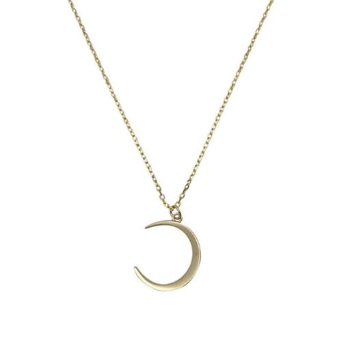 Collier pendentif lune bijoux clavicule pour femme style minimaliste
