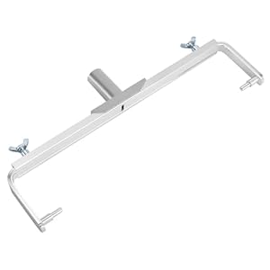 QWORK QS34977 Verstellbarer Farbrollerrahmen Aluminium