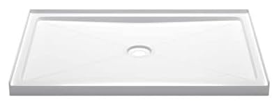 PROFLO PFSBA6042 Hammond 59-7/8" x 41-7/8" Rectangular Shower Base with Single Threshold and Center Drain - White