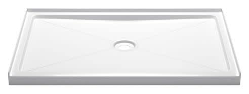 PROFLO PFSBA6042 Hammond 59-7/8" x 41-7/8" Rectangular Shower Base with Single Threshold and Center Drain - White