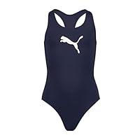 PUMA Mädchen Swimsuit Badebekleidung, Navy, 164 EU