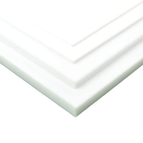 BuyPlastic Natural White Teflon PTFE Virgin Plastic Sheet 1/16