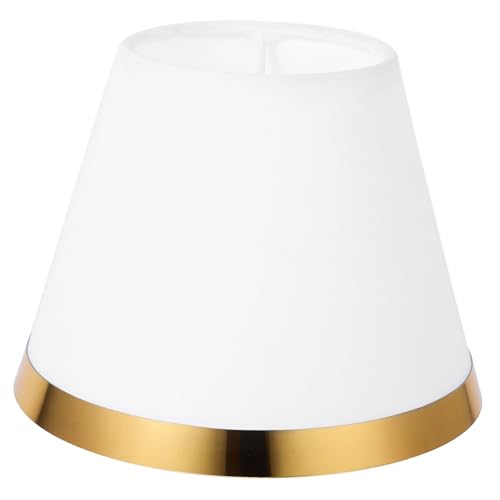 VANZACK 布?ランプシェード ホワイト シンプルデザイン 耐久性と破損防止 テーブルランプ 吊り下げ灯 壁掛け灯対応 インテリア照明交換用