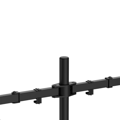 Support double écran robuste avec bras articulé rotatif pour moniteur