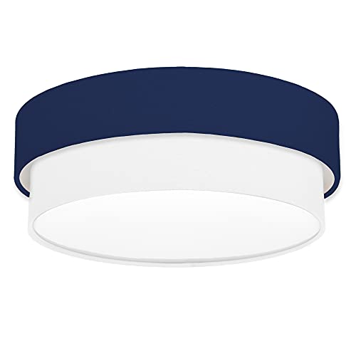 Coup Light CAKE Deckenlampe I Stoffdeckenleuchte I Deckenleuchte I Bürolampe I Textilschirm - Ø39x14cm 3xE27 - Verschiedene Farbkombinationen Cover