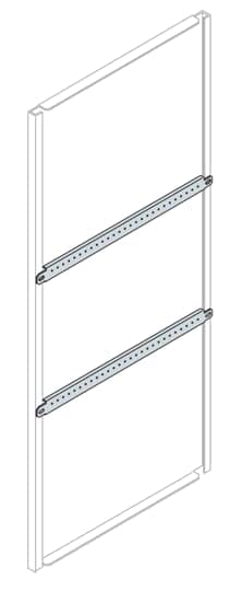Profil horizontal renfort IS2 pour plaque support standard 600 mm abb-entrelec