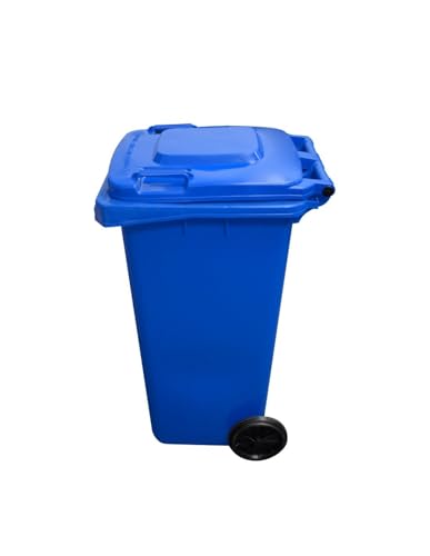Miniatura 8 de Jardin202 - Contenedor De Basura Reciclables De Colores Con Ruedas Y Mango Antideslizantes 120l, 240l, 360l, 800l Y 1100l 120 L Bolsas Azul
