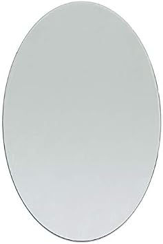 4 x 6 inch Oval Glass Craft Mirror 1 Piece Mosaic Tiles