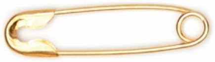 Hemline 20mm Safety Pins Gold - Each