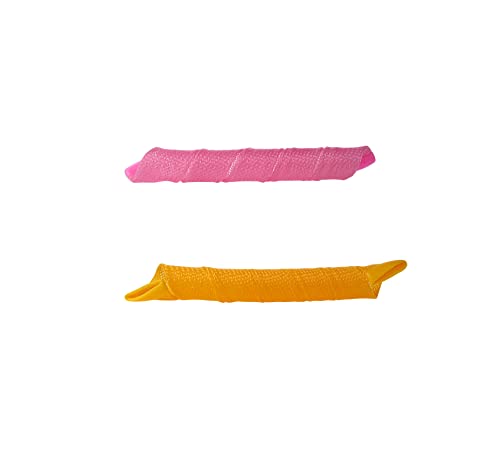 40 Spiral Heatless Hair Curlers By Curlformers - Spiral Curls Classic Styling Kit For Extra Long Hair Up To 22" - 40 No Heat Curlers & 2 Styling Hooks - Healthy & Damage Free #TOP3