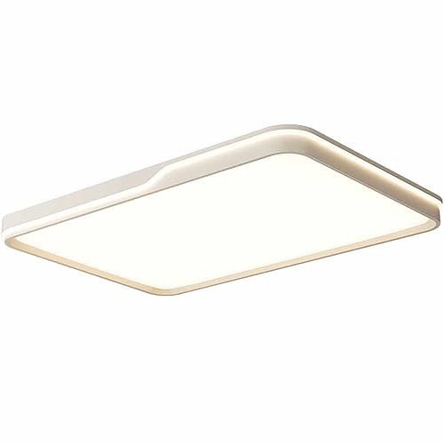 CHUNGYANG Lámpara De Techo LED De Diseño Escandinavo Con Montaje Empotrado, Lámpara De Techo De Ahorro De Lujo Metal Rectangular, Atenuación Continua Mediante Accesorio De Iluminación Remoto 3000k-650
