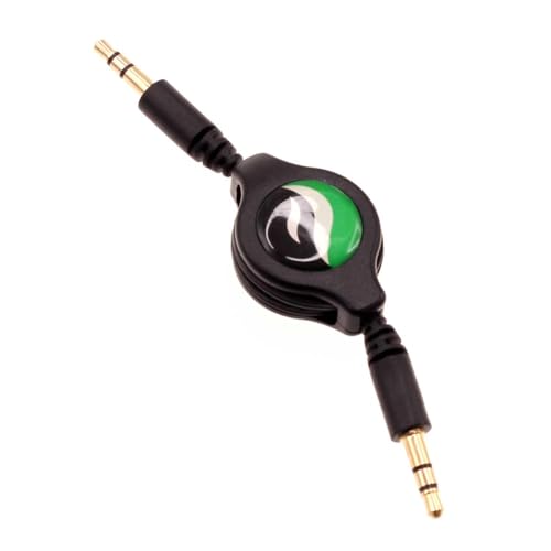Cable Auxiliar Retráctil Jack 3.5mm Negro miniatura 1